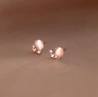 Opal Star Studs Earrings - EOS015
