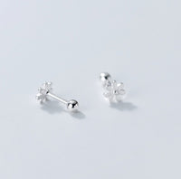 Small flower Screw back Studs Earrings - ESB030