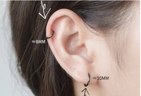 Thin Small Medium Big Hoop Earrings-SH022