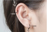 Thin Small Medium Big Hoop Earrings-SH022