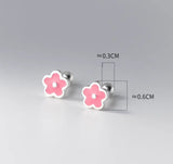 Small flower Screw back Studs Earrings - ESB029