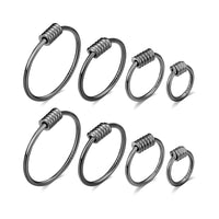 Dainty Continuous Thin Hoops for Multiple Piercings - SH007 (Helix/Cartilage Friendly)