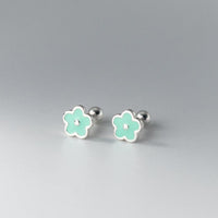 Small flower Screw back Studs Earrings - ESB029