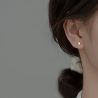 Small Rabbit Screw back Studs Earrings - ESB012