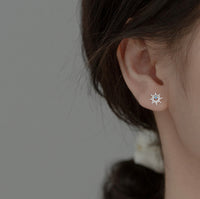 Little Sun Screw Back Studs Earrings - ESB013