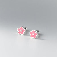 Small flower Screw back Studs Earrings - ESB029