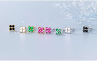 Colorful Mini Flowers Stud Earrings-SS072