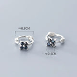Dainty Petal Flower Huggie Hoop Earrings – SH066