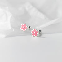 Small flower Screw back Studs Earrings - ESB029