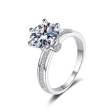 3 carat engagement ring for women digital, round cut solitaire rings