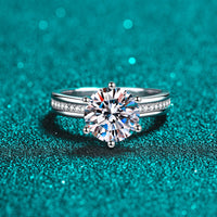 3 carat engagement ring for women front setting