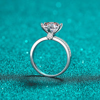 3 carat engagement ring for women side view, high quality jewelry