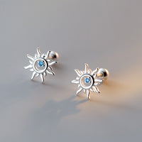 Little Sun Screw Back Studs Earrings - ESB013