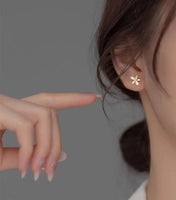 Yellow Flower Small Daisy Stud Earrings - SS089