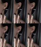 Thin Small Medium Big Hoop Earrings-SH022
