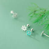 Small flower Screw back Studs Earrings - ESB030