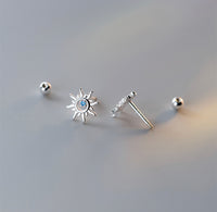Little Sun Screw Back Studs Earrings - ESB013