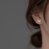 Colorful Butterfly-Inspired Stud Earrings - SS061
