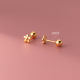Small flower Screw back Studs Earrings - ESB020
