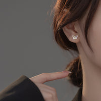 Colorful Butterfly-Inspired Stud Earrings - SS061