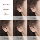 Tiny Star/Cross/Heart/Triangle/Round Stud Earrings-SS013