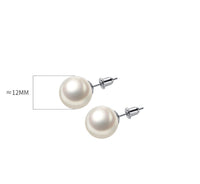 Solitaire Pearl Stud Earrings-SS083