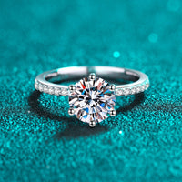 6 Prongs Solitaire Rings Front 