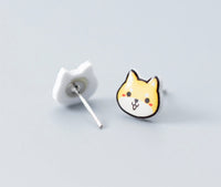 Cute Yellow Kitty Stud Earrings - SS062