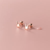 Small Rabbit Screw back Studs Earrings - ESB012
