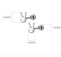 Small Rabbit Screw back Studs Earrings - ESB012