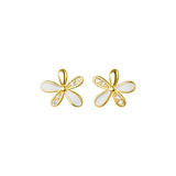 Yellow Flower Small Daisy Stud Earrings - SS089