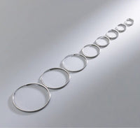 Thin Small Medium Big Hoop Earrings-SH022