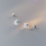 Little Sun Screw Back Studs Earrings - ESB013