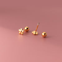 Small flower Screw back Studs Earrings - ESB020