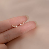 Graduated CZ Diamonds Stud Earrings-ECZ027