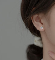 Little Sun Screw Back Studs Earrings - ESB013