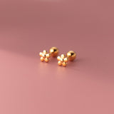 Small flower Screw back Studs Earrings - ESB020