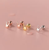 Small Rabbit Screw back Studs Earrings - ESB012