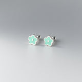 Small flower Screw back Studs Earrings - ESB029