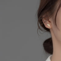 Yellow Flower Small Daisy Stud Earrings - SS089