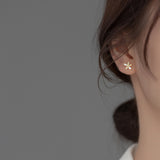 Yellow Flower Small Daisy Stud Earrings - SS089