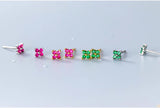 Colorful Mini Flowers Stud Earrings-SS072