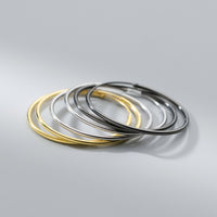 Thin Small Medium Big Hoop Earrings-SH022