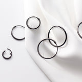 Thin Small Medium Big Hoop Earrings-SH022
