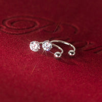 Small Solitaire CZ Screw back Studs Earrings - ESB009