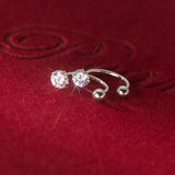 Small Solitaire CZ Screw back Studs Earrings - ESB009