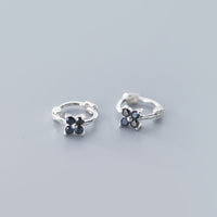 Dainty Petal Flower Huggie Hoop Earrings – SH066