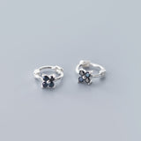 Dainty Petal Flower Huggie Hoop Earrings – SH066