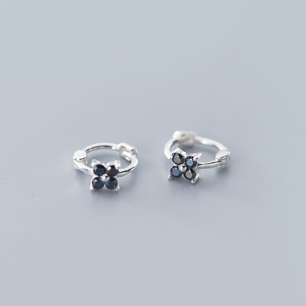 Pedals Flower Small Huggie Earring-SH066