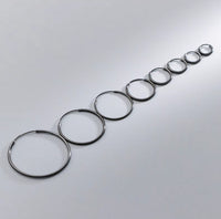 Thin Small Medium Big Hoop Earrings-SH022